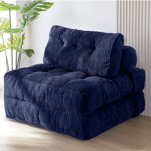 Folding sofa bed navy blue - navy,