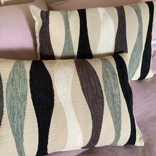 Two oblong bolster cushions - two,