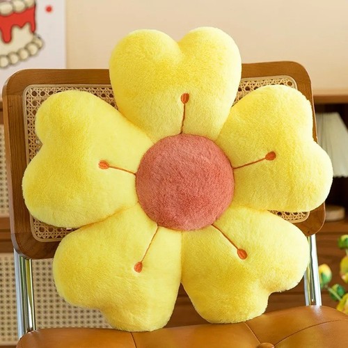 Flower plush throw pillow soft - flower,