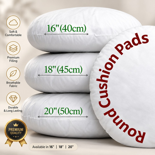 Hollowfiber round cushion pads - cushion,